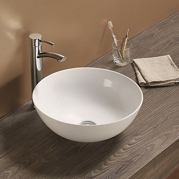 Раковина керамическая Art&Max AM-104 40х40 накладная цвет белый