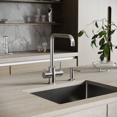 Смеситель для кухни Sancos Vela SC4013BN на мойку никель - фото 2