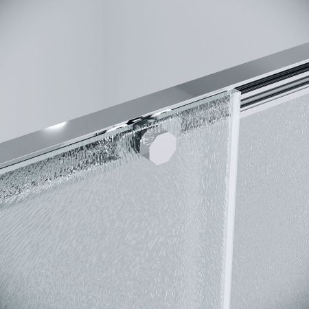 Душевой уголок Grossman Style 120.K33.05.1310.10.02 130х100 стекло шиншилла профиль хром без поддона