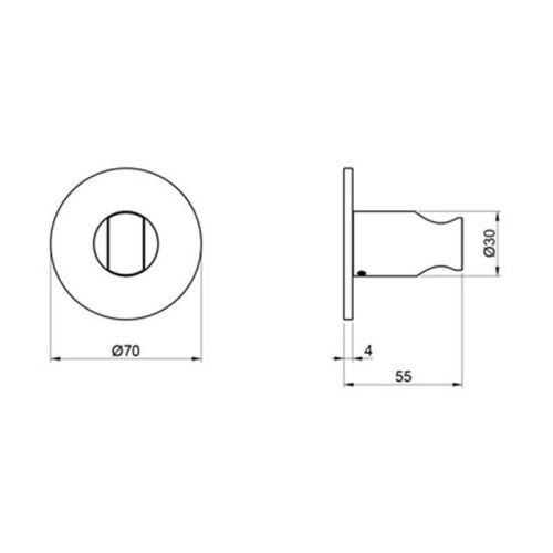 Держатель для душа Almar 316 Stainless Steel E120010.316 нержавеющая сталь - фото 2