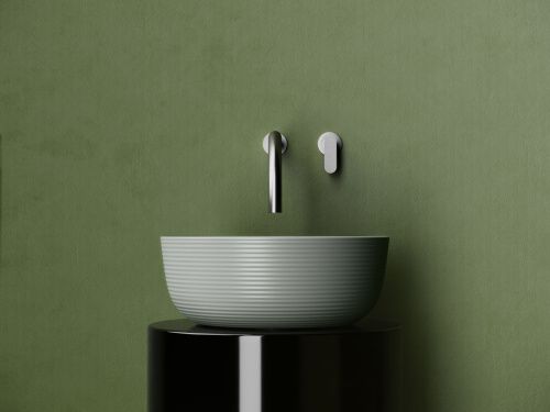 Раковина из сантехнического фарфора Ceramica Nova ELEMENT CN6073MH 40х40 накладная цвет черный без отверстий под смеситель - фото 4