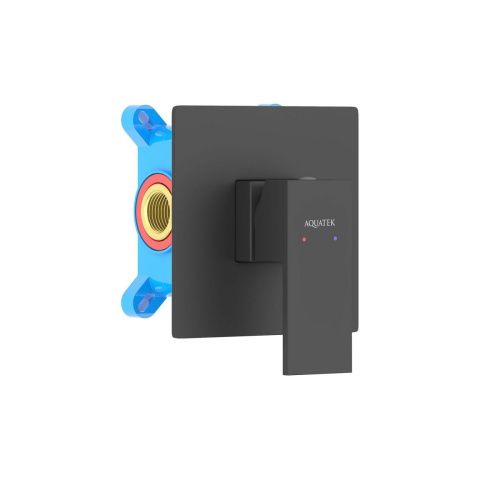 Смеситель для душа Aquatek ЛИБРА AQ1666MB встраиваемый в стену черный