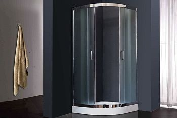 Душевой уголок Royal Bath HKD RB100HKD-C-CH 100х100 стекло рифленое профиль хром без поддона