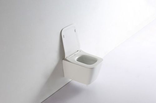 Унитаз подвесной Iberica Blanca Toledo IB.TLD.231.1B1 белый с сиденьем микролифт безободковый каскадный смыв - фото 5