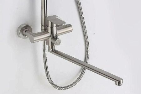 Душевая стойка D-Lin H10A23 настенная цвет серый