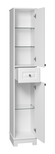 Шкаф-пенал Misty Ларго Лар-05035-0101П 40х200 напольный цвет белый - фото 4