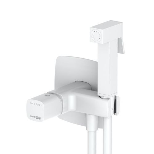 Гигиенический душ со смесителем Wasserkraft Saale 9500 9538 белый - фото 2