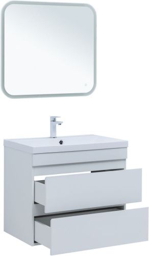 Тумба под раковину Aquanet Нота NEW 00335418 70х50 подвесная цвет белый - фото 4