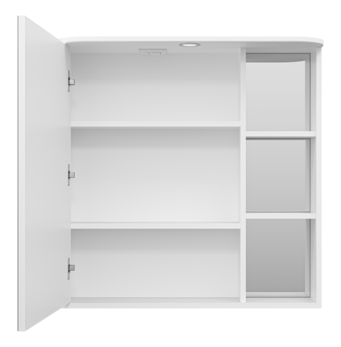 Зеркало-шкаф Misty Венера П-Внр04080-01СвЛ 80х80 подвесной цвет белый - фото 3