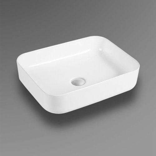 Раковина из сантехнического фарфора Bond Cube S54-500 50х40 накладная цвет белый без отверстий под смеситель - фото 5