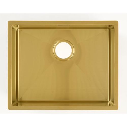 Кухонная мойка Grandex Aqua 5041741 55х45 цвет золото поверхность матовая - фото 5