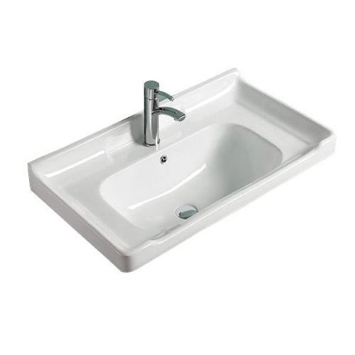 Тумба с раковиной Comforty Рига 00004139026CF 80х50 подвесная цвет коричневый - фото 3