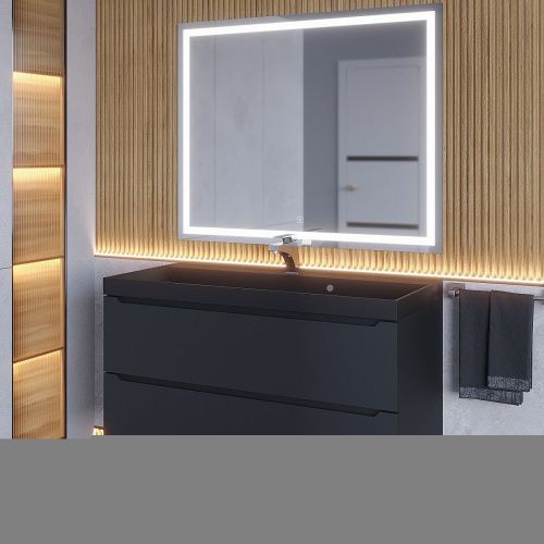 Тумба с раковиной Uperwood Tanos-Classic Quartz 3930421701 100х50 цвет черный - фото 5