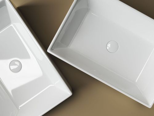 Раковина из сантехнического фарфора Ceramica Nova ELEMENT CN5013 60х40 накладная цвет белый без отверстий под смеситель - фото 3