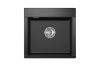 Кухонная мойка Granula 5201, ТУРМАЛИН 50х50 цвет черный поверхность матовая