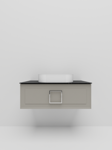 Тумба со столешницей La Fenice CUBO NFNC-01-CUB-C-90-3-GB 90х50 подвесная цвет бежевый - фото 2