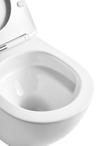 Унитаз подвесной Taliente Amato Tornado 3 AM55003 белый с сиденьем микролифт безободковый смыв торнадо - фото 3