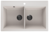 Кухонная мойка Ulgran Quartz Ruma 780-01 80х50 цвет белый поверхность матовая