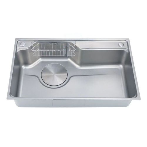 Кухонная мойка Fmark FSC7846L 80х45 цвет серый поверхность матовая - фото 2