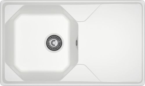 Кухонная мойка Granfest Unique U-840L иней 85х50 цвет белый поверхность матовая