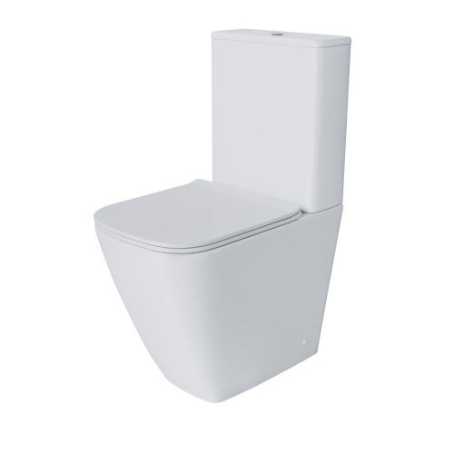 Унитаз напольный с бачком Grossman Style GR-4472S белый с сиденьем микролифт безободковый каскадный смыв