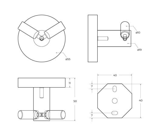 Крючок CEZARES RELAX RELAX-HKD-NOP - фото 2