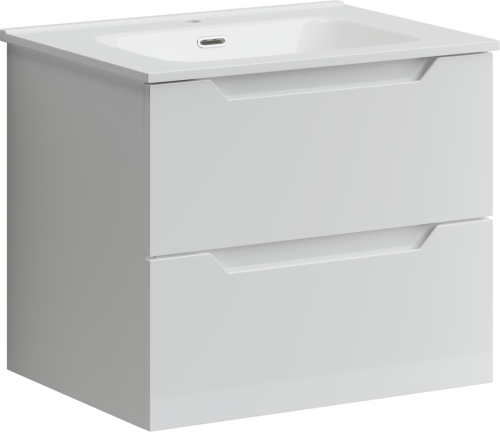 Тумба под раковину Sancos Norma 2.0 NR2.060W 60х50 подвесная цвет белый - фото 2