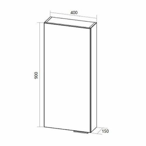 Шкаф 1MarKa Gaula У92523 40х90 подвесной цвет белый - фото 3