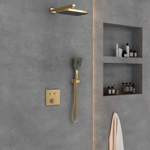 Душевая система Vincea VSFW-4211BG встраиваемая в стену цвет золото