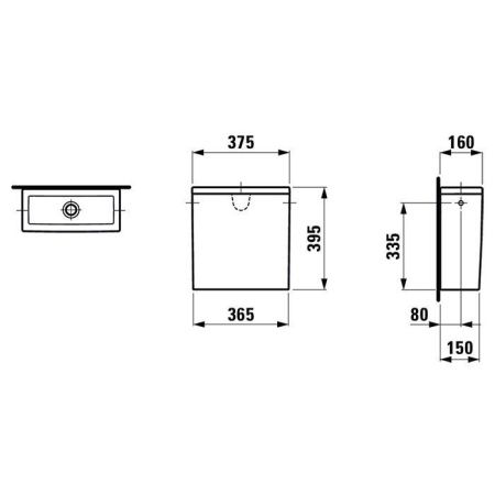 Бачок для унитаза Laufen New Classic 8.2885.2.000.872.1