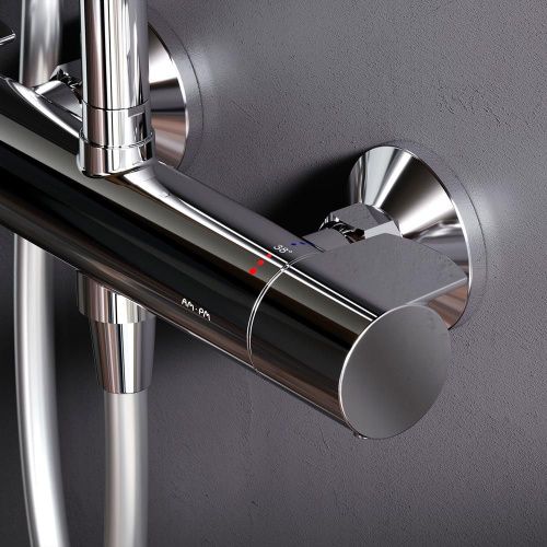 Душевая стойка Am.Pm X-Joy F0785A400 настенная цвет хром с термостатом - фото 5