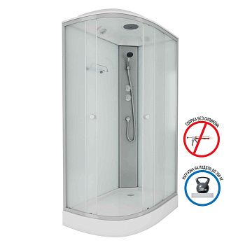 Душевая кабина Niagara Eco E120/80/13R/MT 120х80 четверть круга с крышей ориентация правая