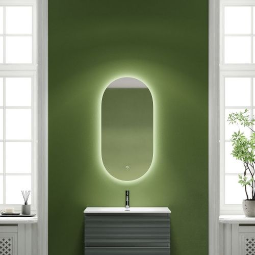 Зеркало с подсветкой Sancos Oval OV55C 60х90 подвесное - фото 4