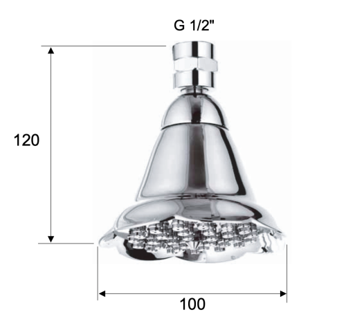 Верхний душ Remer 359BE 10х10 хром - фото 2