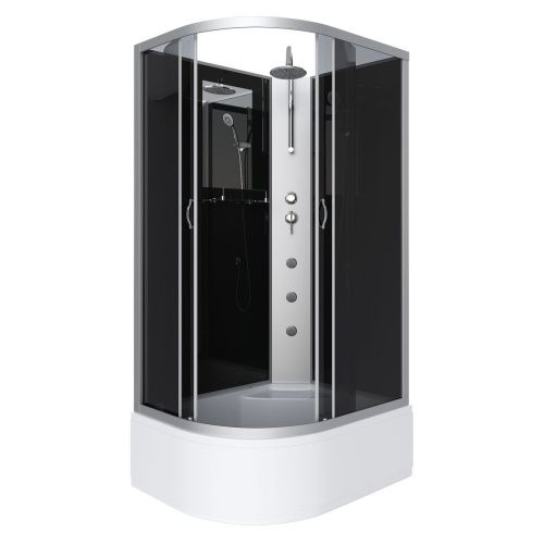 Душевая кабина Niagara Classic 25101434RBKTG 120х80 асимметричная без крыши ориентация правая