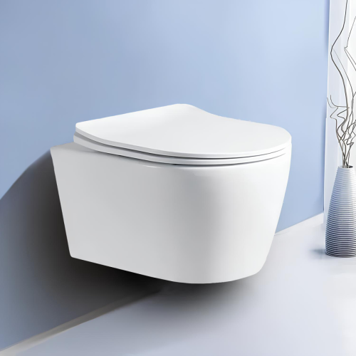 Унитаз подвесной Cerutti SPA CT10362 белый с сиденьем микролифт безободковый каскадный смыв - фото 2