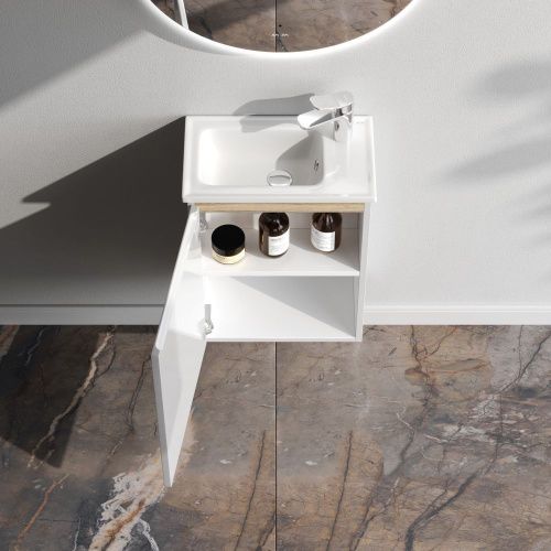 Тумба под раковину Am.Pm X-Joy M85AFHX0451WG 40х20 подвесная цвет белый - фото 3