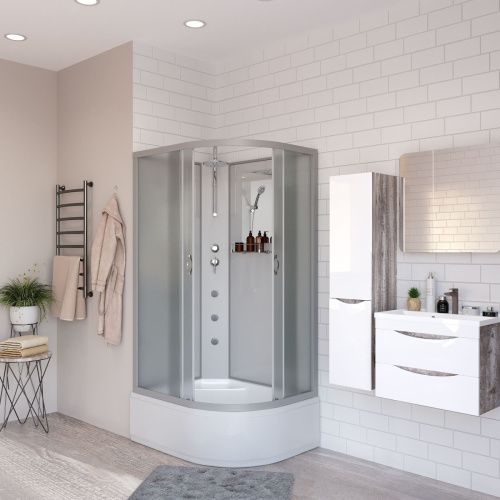 Душевая кабина Niagara Classic 23101424LBKTG 120х80 асимметричная без крыши ориентация левая - фото 3