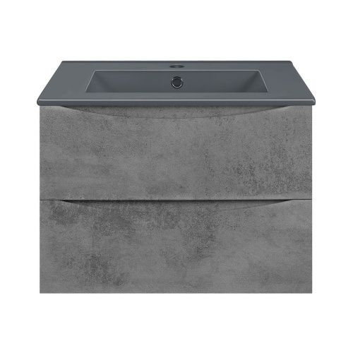 Тумба под раковину Vincea Mia VMC-2MC600BT 60х50 подвесная цвет серый - фото 5