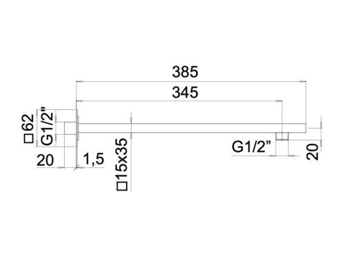 Держатель для душа Mamoli Blade 850L351 хром - фото 2