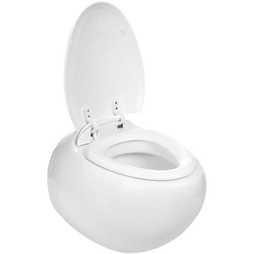 Унитаз подвесной WeltWasser 10000003809 белый с сиденьем микролифт безободковый душевой смыв - фото 2
