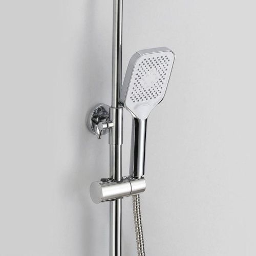 Душевая стойка D-Lin D10A13 настенная цвет белый/хром - фото 4