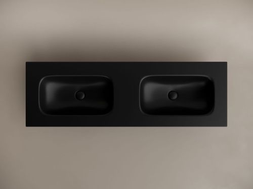 Раковина из сантехнического фарфора Ceramica Nova GRACE CN7022MBwx 140х50 накладная цвет черный - фото 3