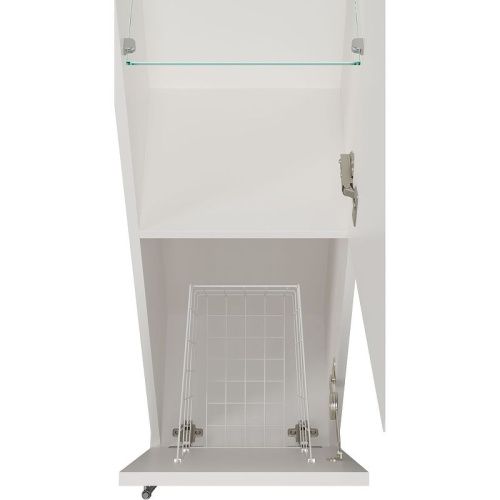 Шкаф-пенал Misty Марта П-Мрт05035-011П 40х170 напольный цвет белый - фото 5