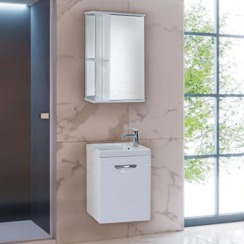 Зеркало-шкаф Onika Карина 205012 50х70 подвесной цвет белый - фото 2