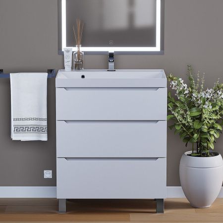 Тумба под раковину Uperwood Tanos 291020330 70х50 напольная цвет белый