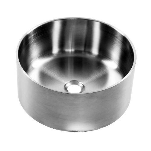 Раковина из нержавеющей стали Melana Ring380 сатин 40х40 накладная цвет хром без отверстий под смеситель - фото 5