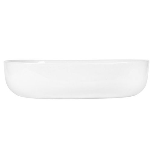 Раковина из сантехнического фарфора Bond Oval S59-600 60х40 накладная цвет белый без отверстий под смеситель - фото 3