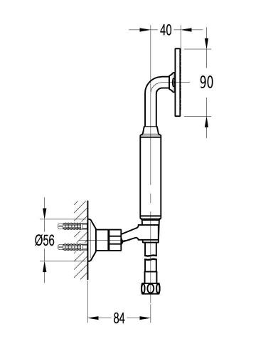 Душевая лейка Cezares ECO ECO-KD-BORO цвет золото - фото 2