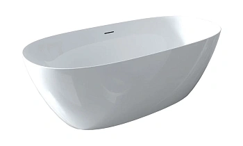 Ванна акриловая Riho ALPHA B092001005 170х80 пристенная овальная с ножками